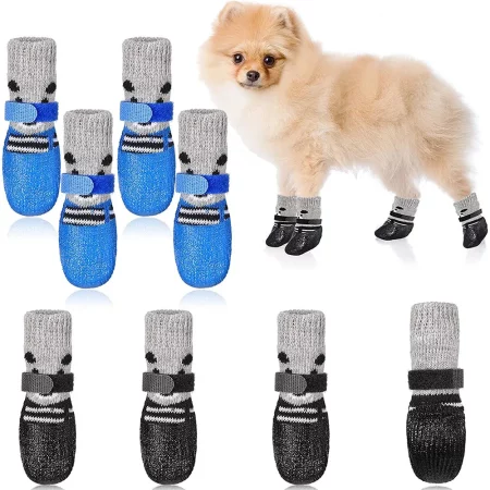 Anti-Slip Sole: Our Chihuahua Boots feature a specially designed anti-slip sole that provides traction and stability, allowing your pet to walk with confidence on various surfaces, including wet or slippery ones.